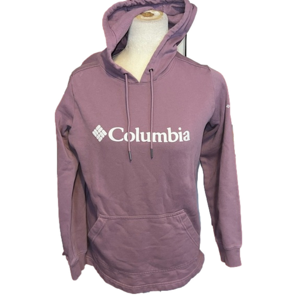 Columbia Purple Lavender Cotton Blend Hoodie M